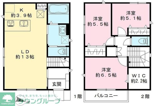 Nanala A棟の物件間取画像